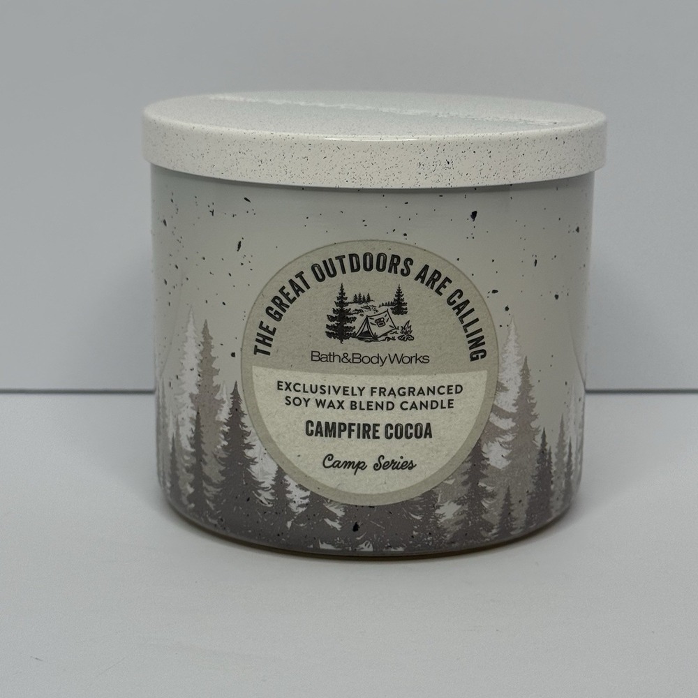 Campfire Cocoa Bath And Body Works Large 14.5 Oz 3 Wick Candle Brand New